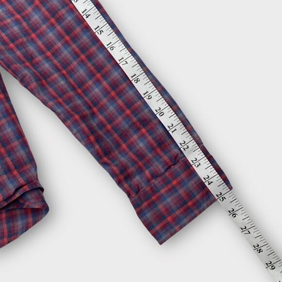 Pendleton Shirt Womens Extra Large Red Blue Check Button Up Long Sleeve Outdoor - Picture 14 of 14
